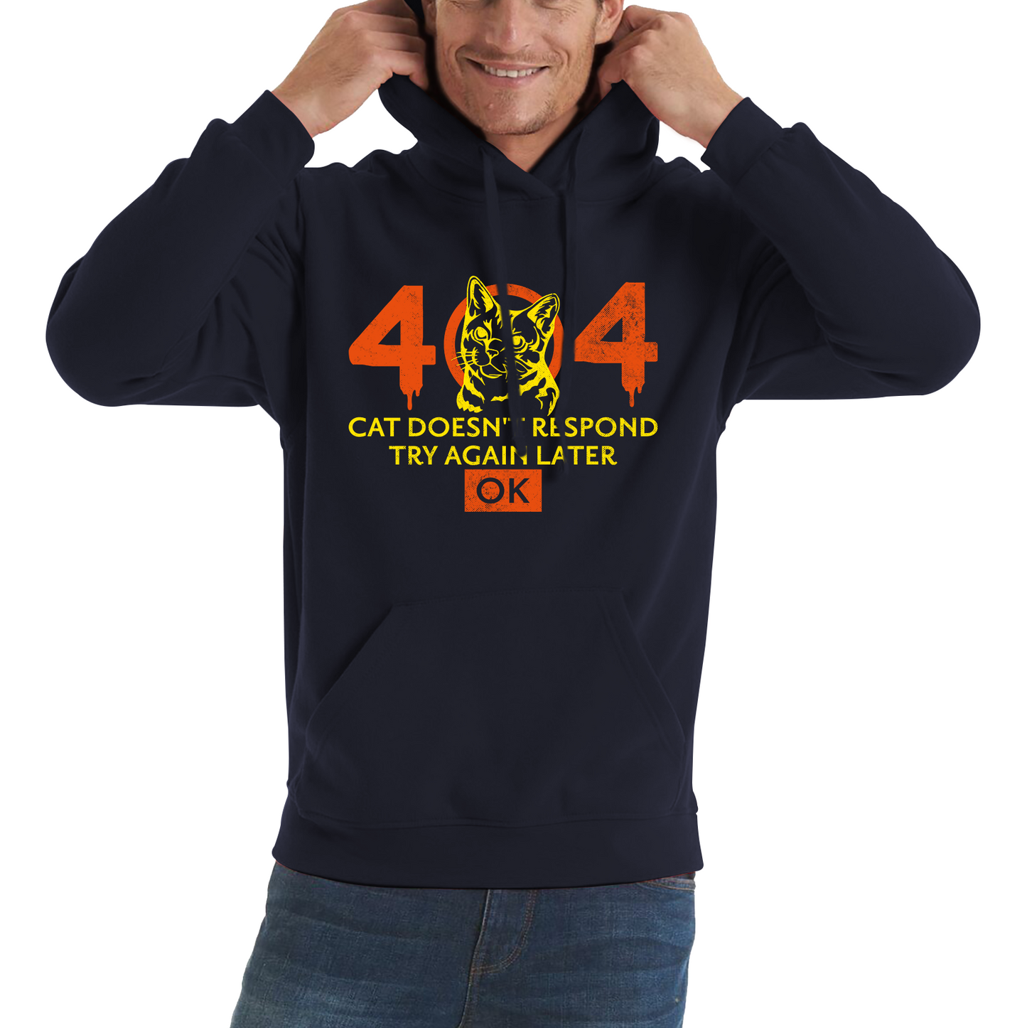 404 Cat Doesn’t Respond Unisex Hoodie