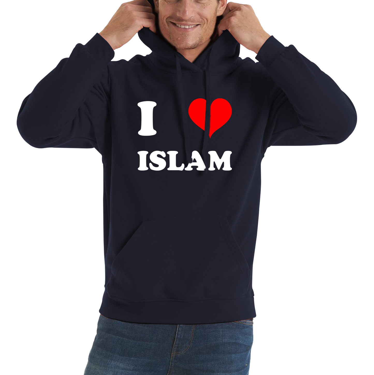 I Love Islam Spiritual Islamic Religious Muslim Religion Unisex Hoodie
