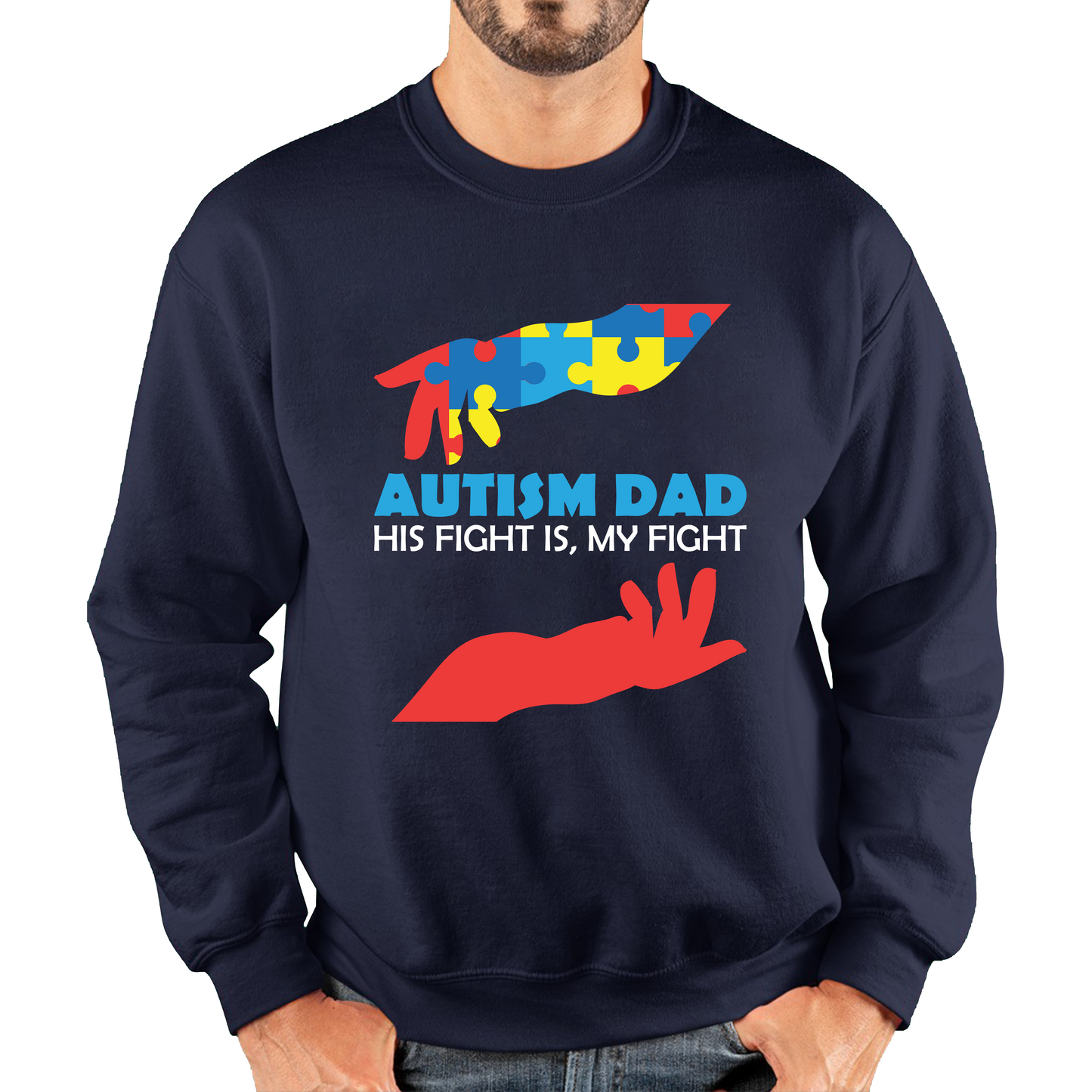 Autism Awareness Fathers Day Sweatshirt