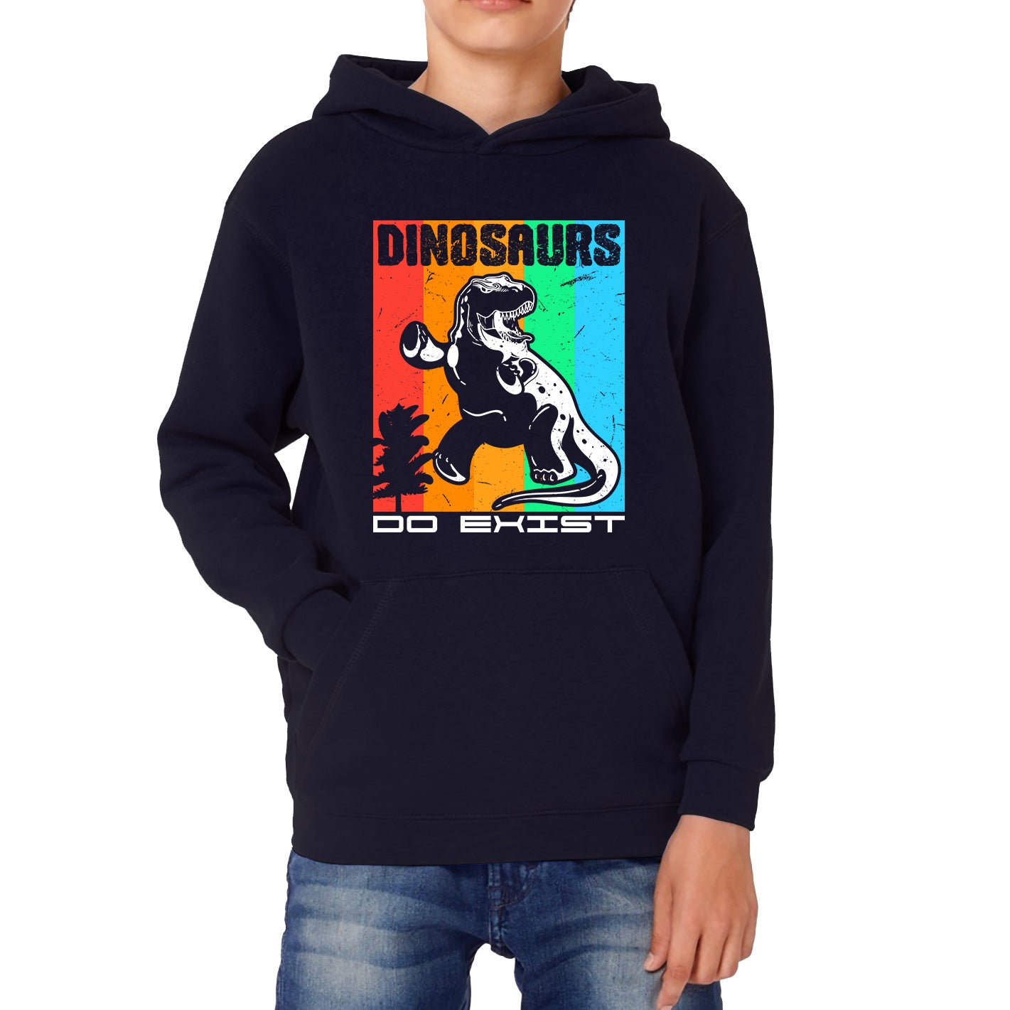 Dinosaurs Do Exist Dinosaur Gift Funny Dino Dinosaur Kids Hoodie