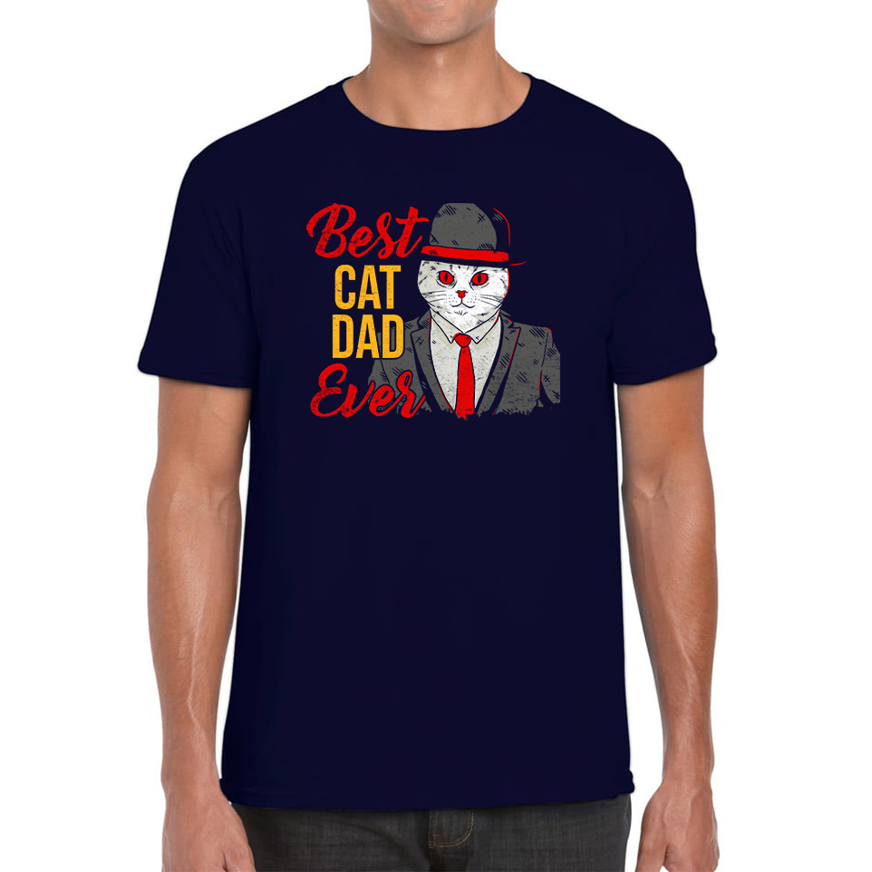 Best Cat Dad Ever Funny T Shirt