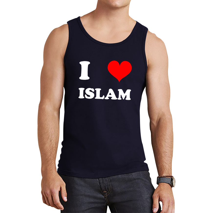 I Love Islam Spiritual Islamic Religious Muslim Religion Tank Top