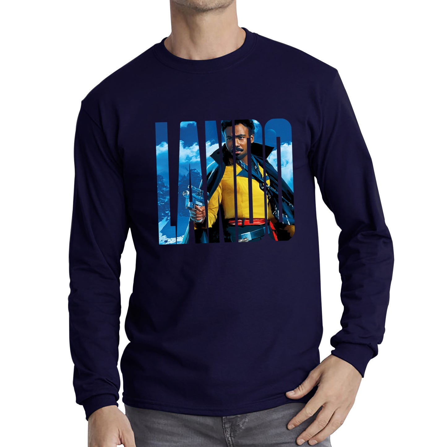 Lando Calrissian Star Wars Fictional Character Solo A Star Wars Story Sci-fi Action Adventure Movie Landonis Balthazar Calrissian III Long Sleeve T Shirt