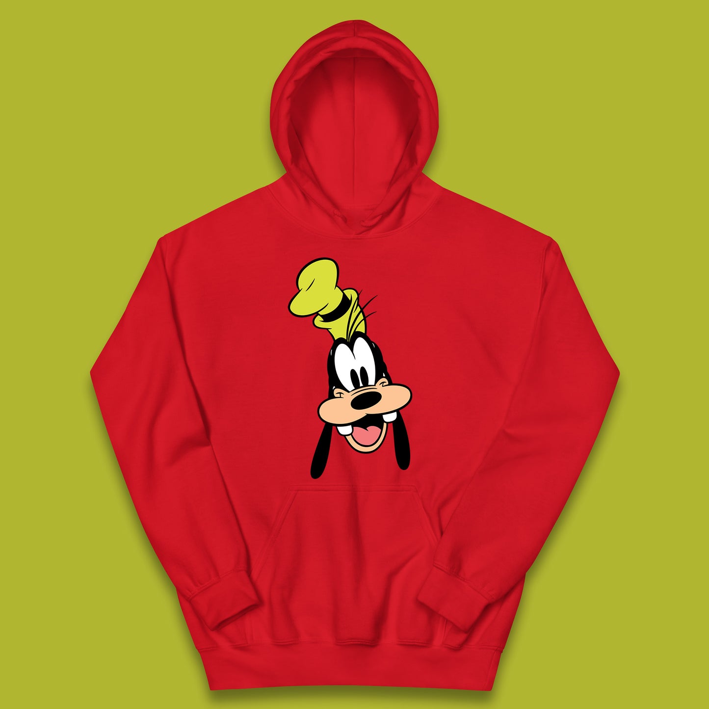 Disney Goofy Head Face Smiling Animated Cartoon Character Disney G.G. "Goofy" Goof Disney Vacation Disney World Trip Kids Hoodie