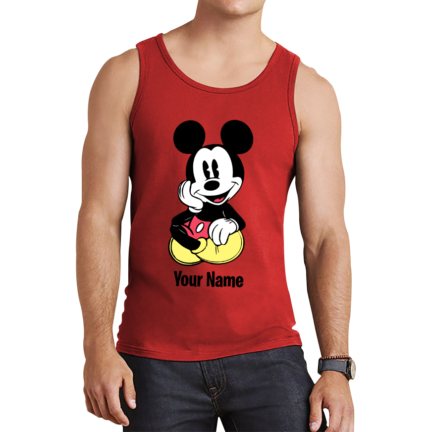 Personalised Disney Mickey Mouse Your Name Cartoon Character Disney World Walt Disney Tank Top