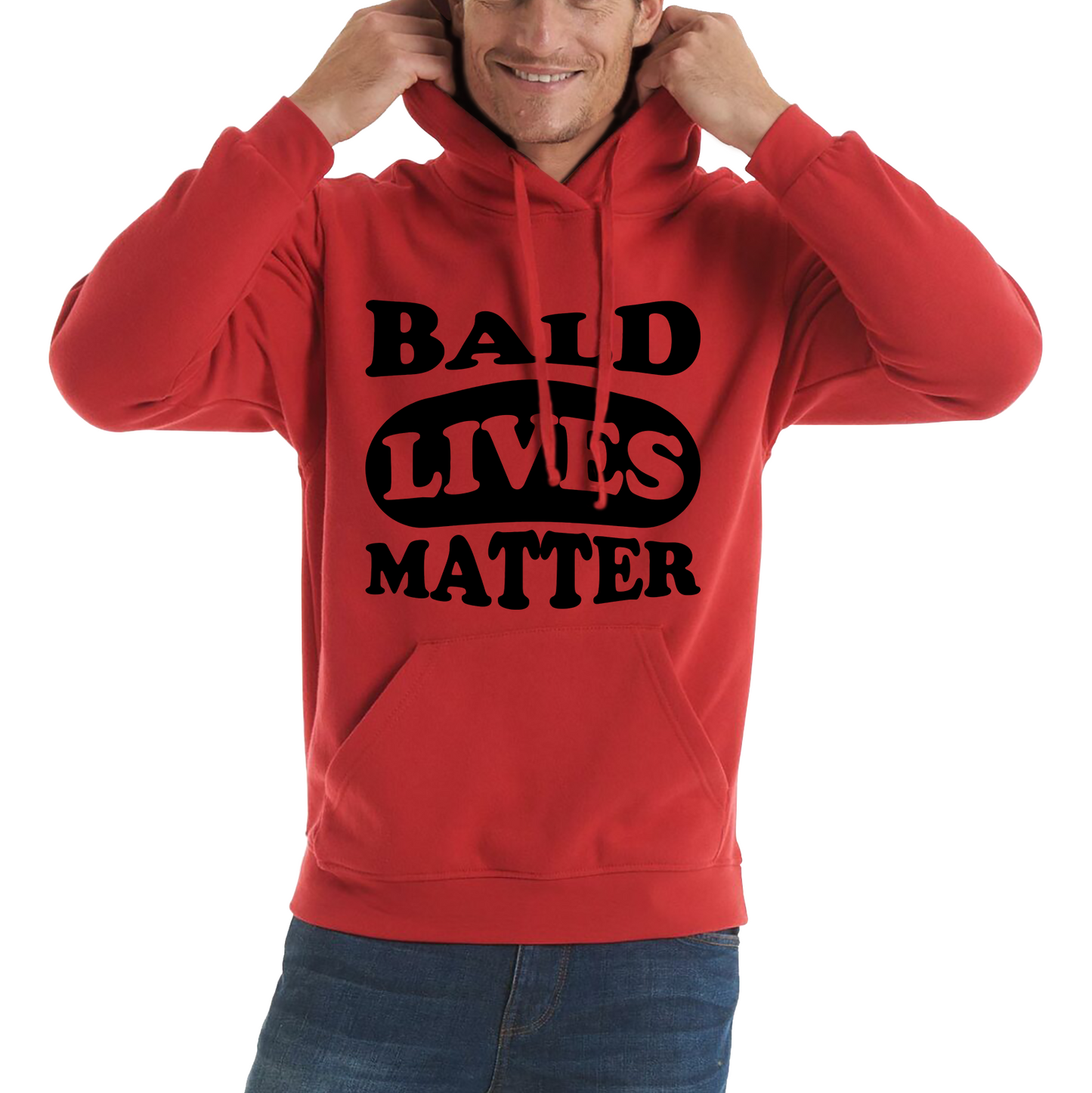 Bald Lives Matter Funny Baldi Joke Novelty Birthday Gift For Father Bald Friend Unisex Hoodie
