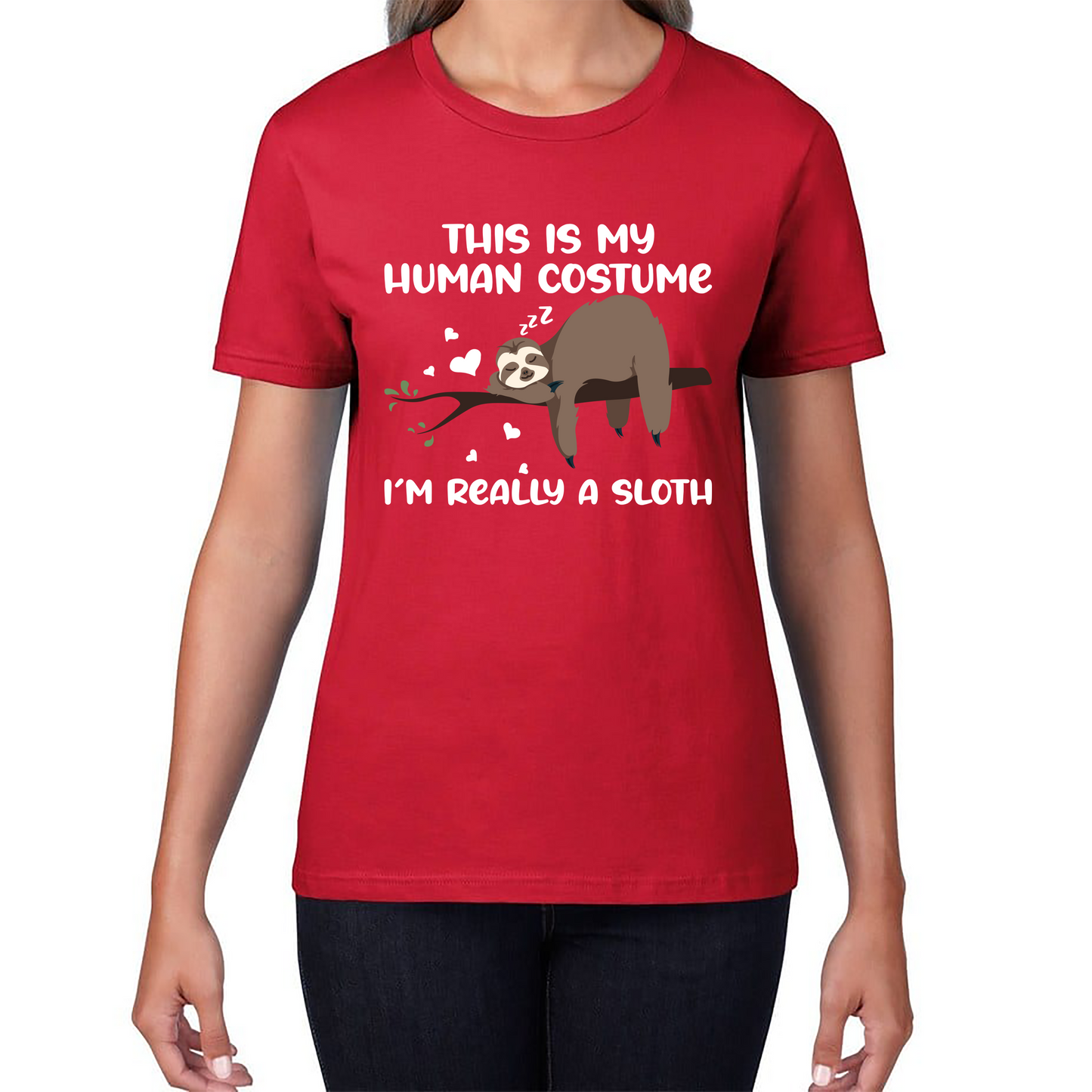 This Is My Human Costume I Am Really A Sloth Funny T Shirt