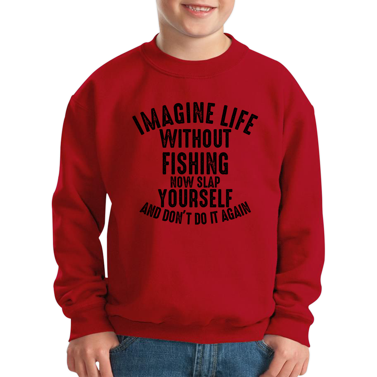 Imagine Life Without Fishing Funny Sweatshirt