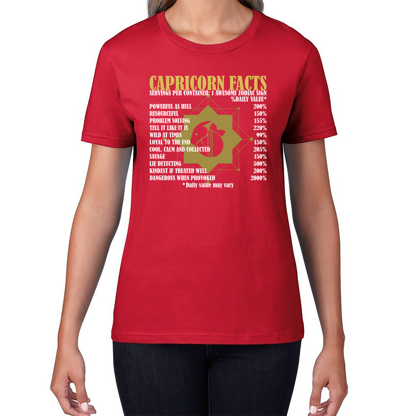 Capricorn Facts Horoscope Zodiac Astrological Sign Astrology Signs Birthday Present Womens Tee Top