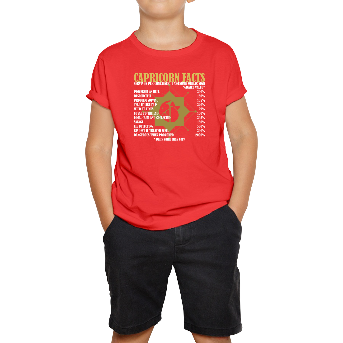 Capricorn Facts Horoscope Zodiac Astrological Sign Astrology Signs Birthday Present Kids Tee