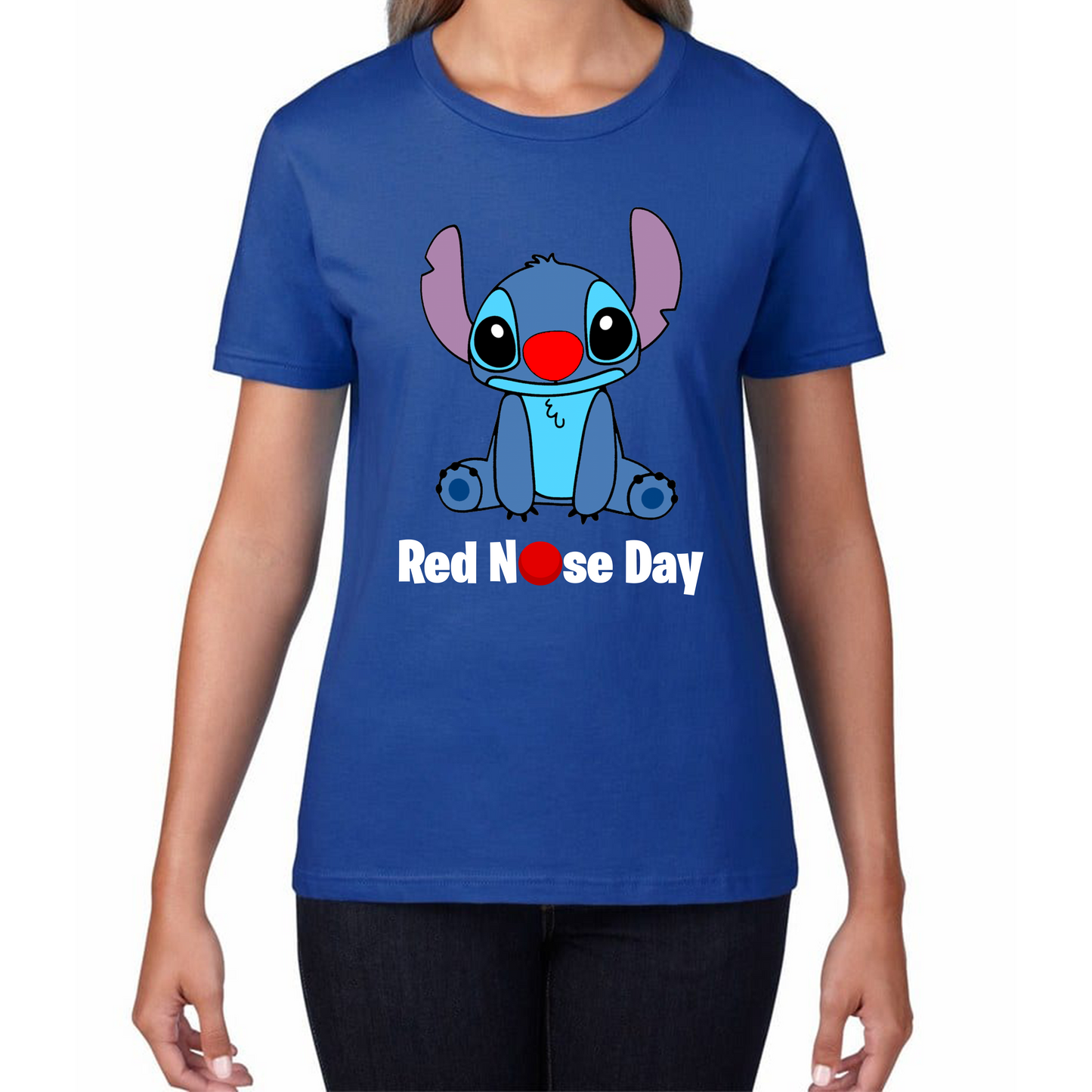 Disney Stitch Red Nose Day T Shirt