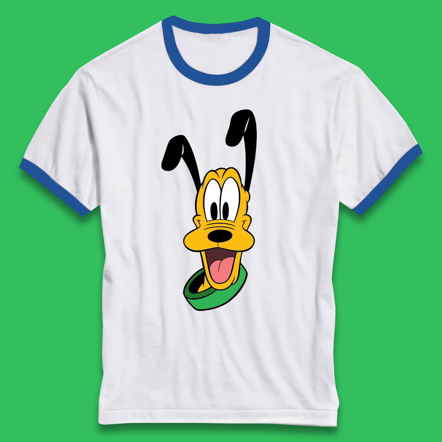 Disney Pluto Mickey Mouse's Pet Dog Cartoon Character Disney World Disneyland Trip Ringer T Shirt