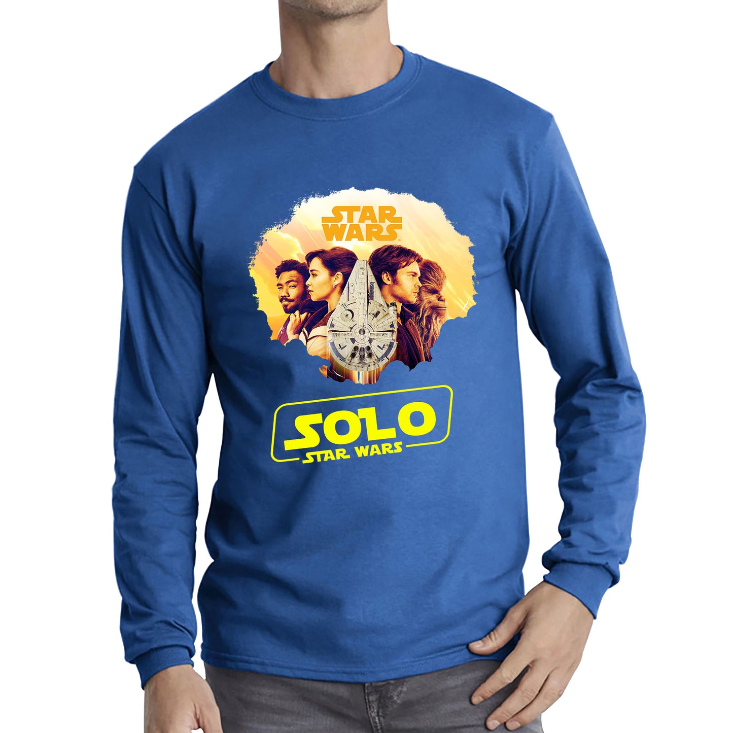 Star Wars Solo Chewie Lando Qira Characters Solo A Star Wars Story Sci-fi Action Adventure Movie Galaxy's Edge Trip Long Sleeve T Shirt