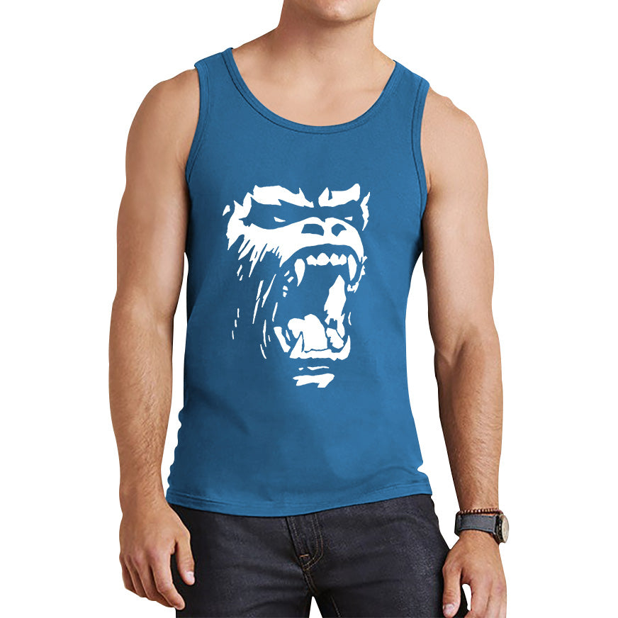 Gorilla Roar Angry Face Gym Workout Fitness Gym Clothing Workout Training Bodybuilding Tank Top