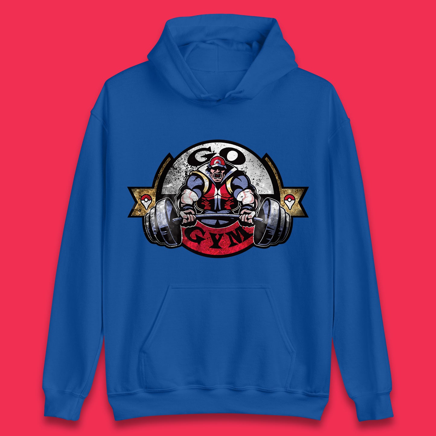 Pokémon Go Gym Funny Pokémon Gym Trainer Gamer Nerd Parody Gym Training Bodybuilding Workout Unisex Hoodie