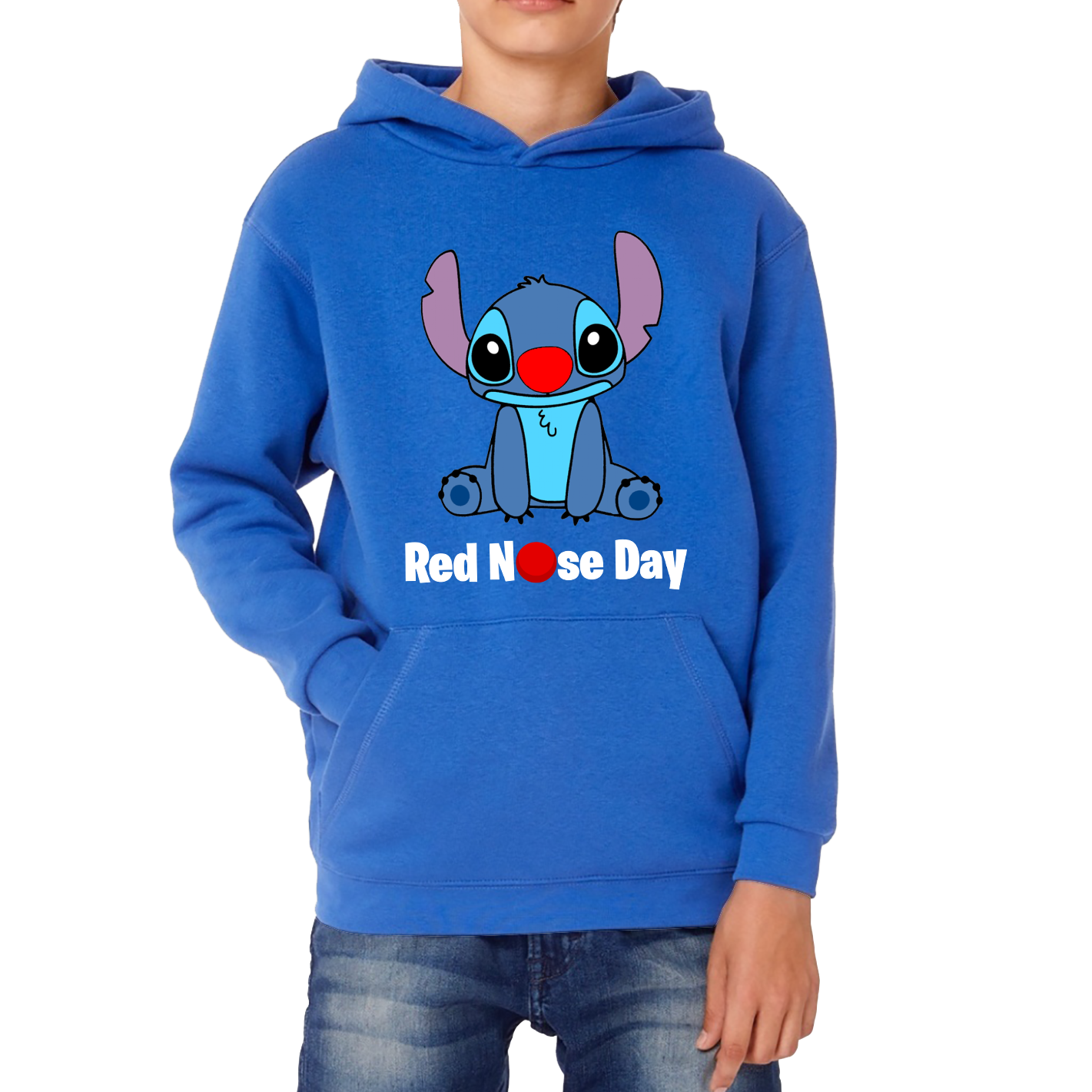 Disney Stitch Red Nose Day Hoodie