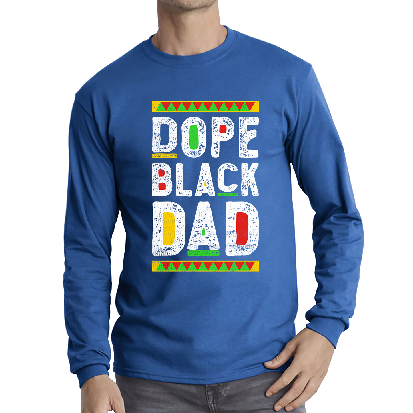 Dope Black Dad Fathers Day Life Lessons Learnings Long Sleeve T Shirt