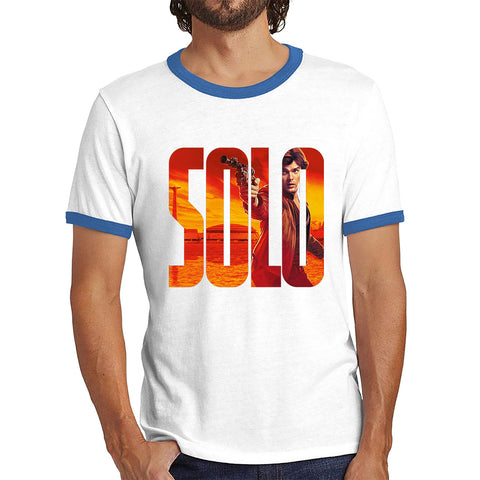 Han Solo Star Wars Fictional Character Solo A Star Wars Story Sci-fi Action Adventure Movie Star Wars Databank Ringer T Shirt