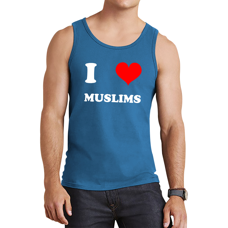 I Love Muslim Spiritual Islamic Religious Muslim Religion Tank Top