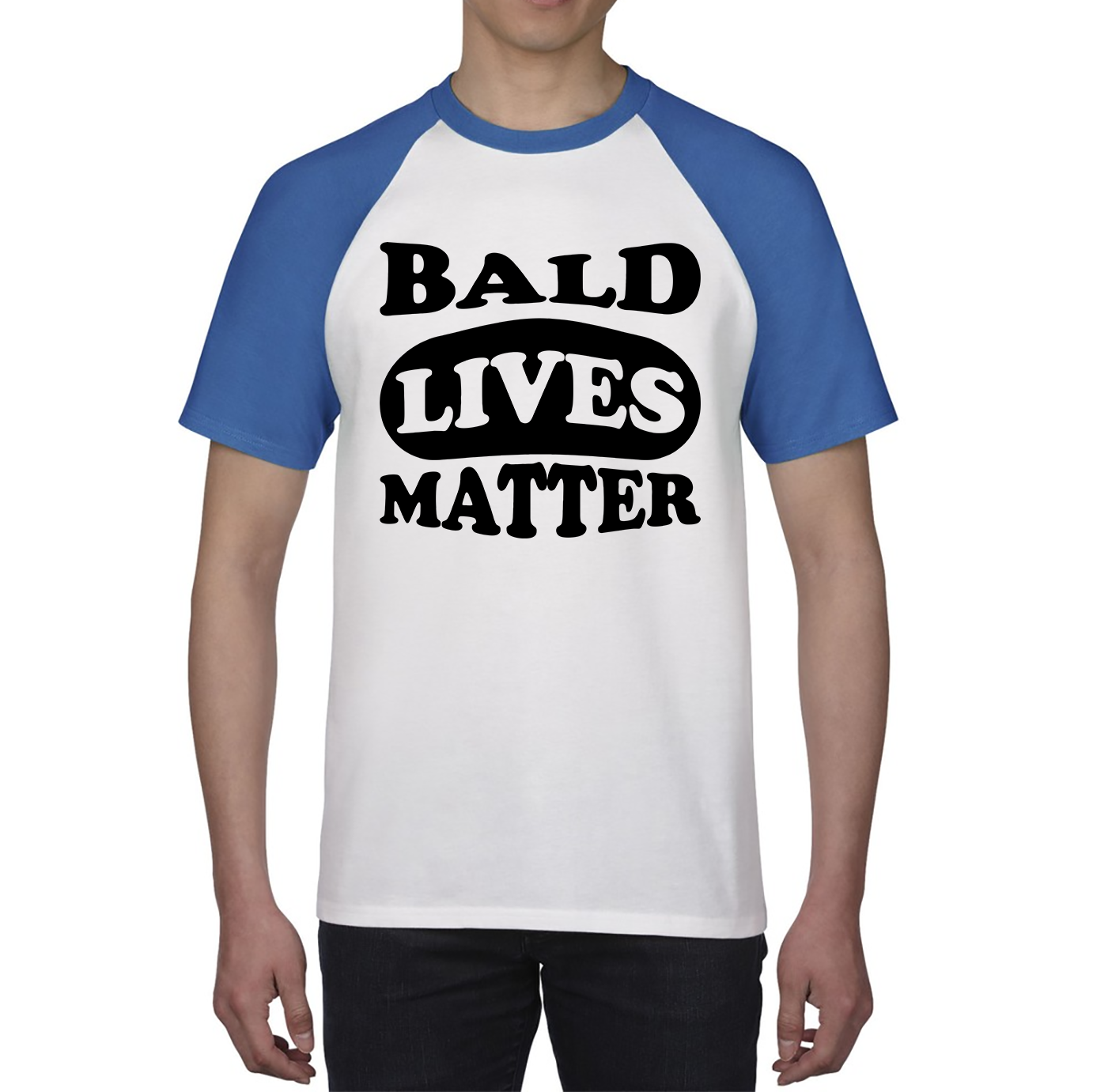Bald Lives Matter Funny Baldi Joke Novelty Birthday Gift For Father Bald Friend Baseball T Shirt