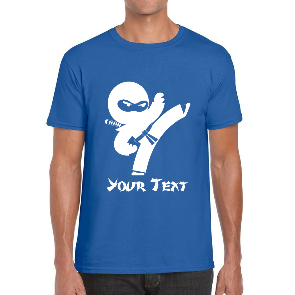 Personalised Ninja Your Name Retro Ninja Warrior Martial Arts Judo Karate Mens Tee Top