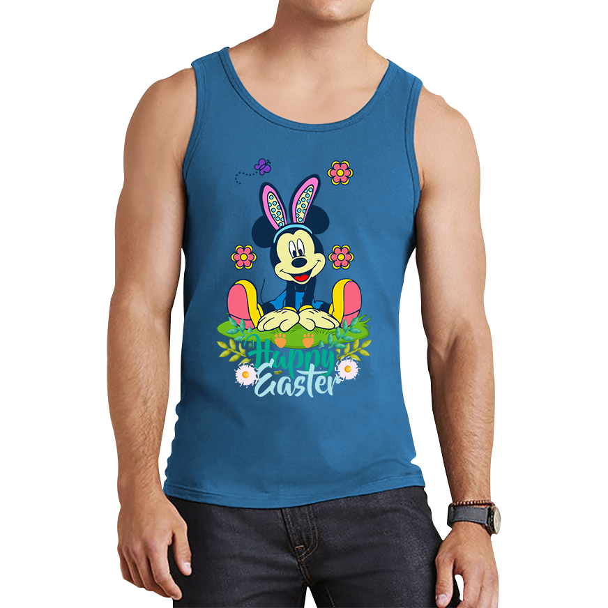 Happy Easter Mickey Mouse Bunny Easter Bunny Happy Easter Day Disney Land Tank Top