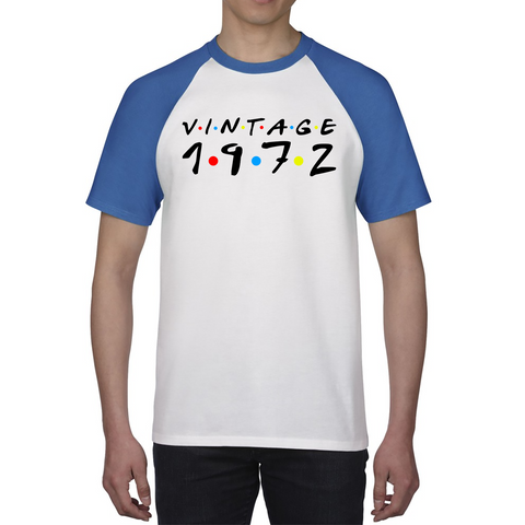 Personalised Vintage Your Custom Birthday Year Friends Spoof Funny Birthday Baseball T Shirt