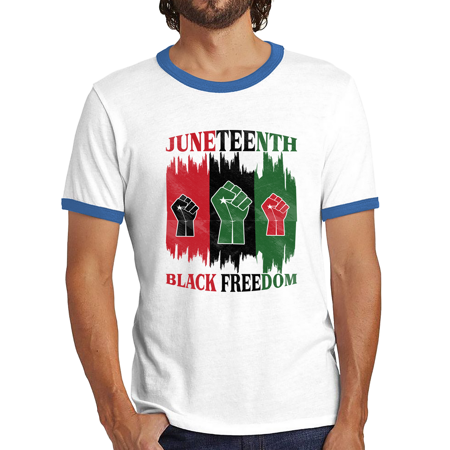 Juneteenth Black Freedom Black Lives Matter Black Pride Ringer T Shirt