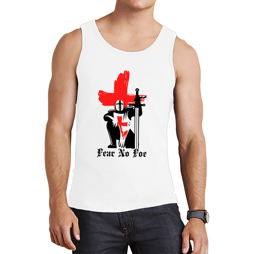 St George's Day 2023 England Red Flag Knights Templar London Saint George day Warrior Fighter Patriotic Tank Top