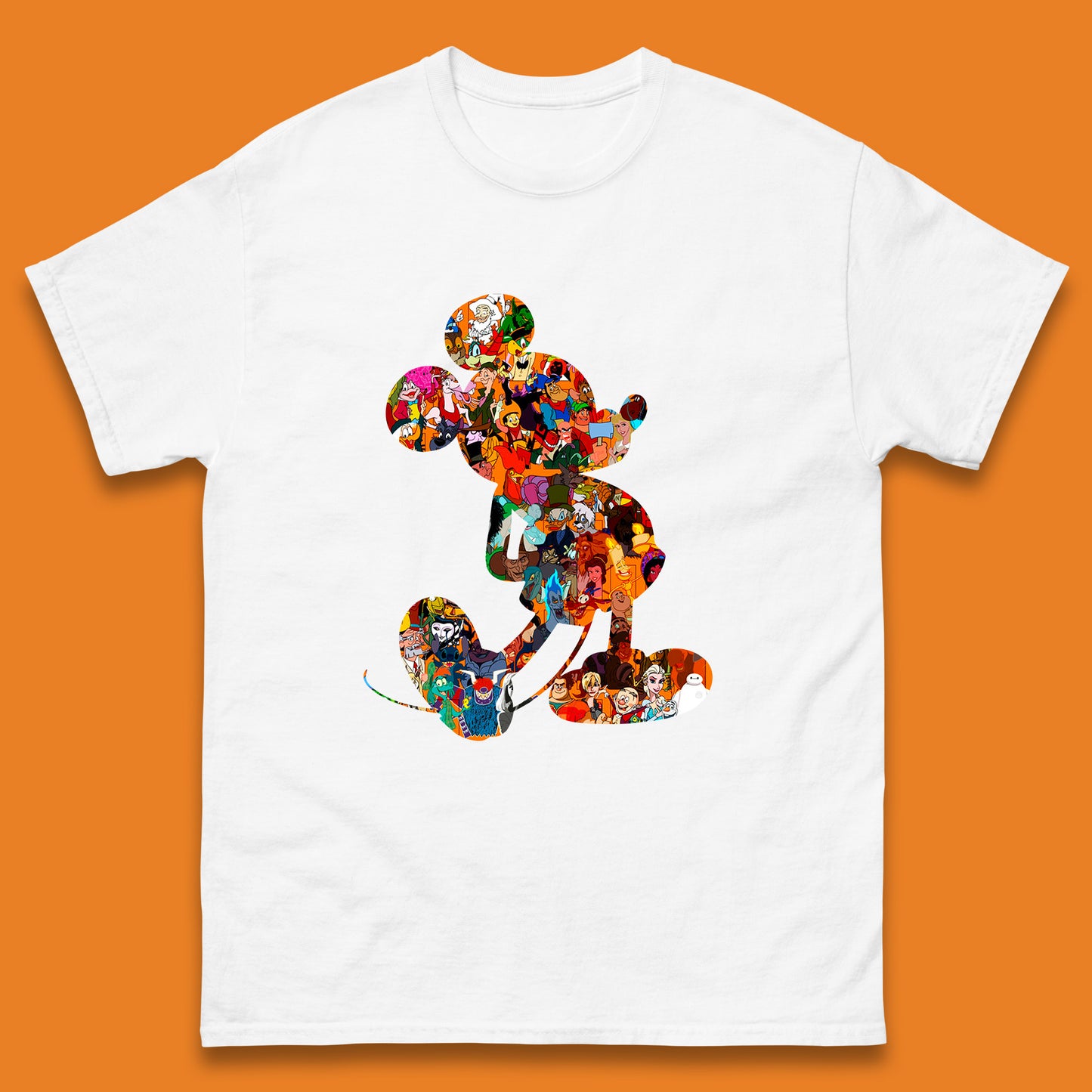 Disney Mickey Mouse Minnie Mouse All Disney Characters Together Disney Family Animated Cartoons Movies Characters Disney World Mens Tee Top