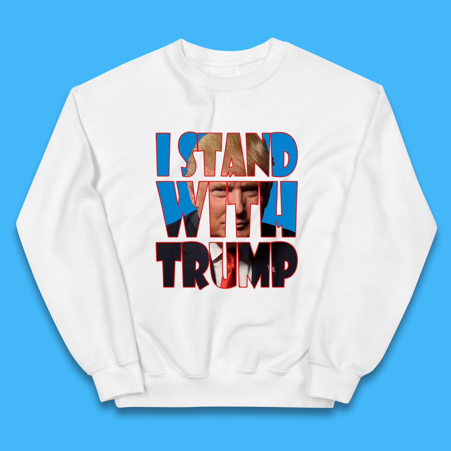 I Stand With Trump Free President Trump Make America Great Again American politician Kids Jumper