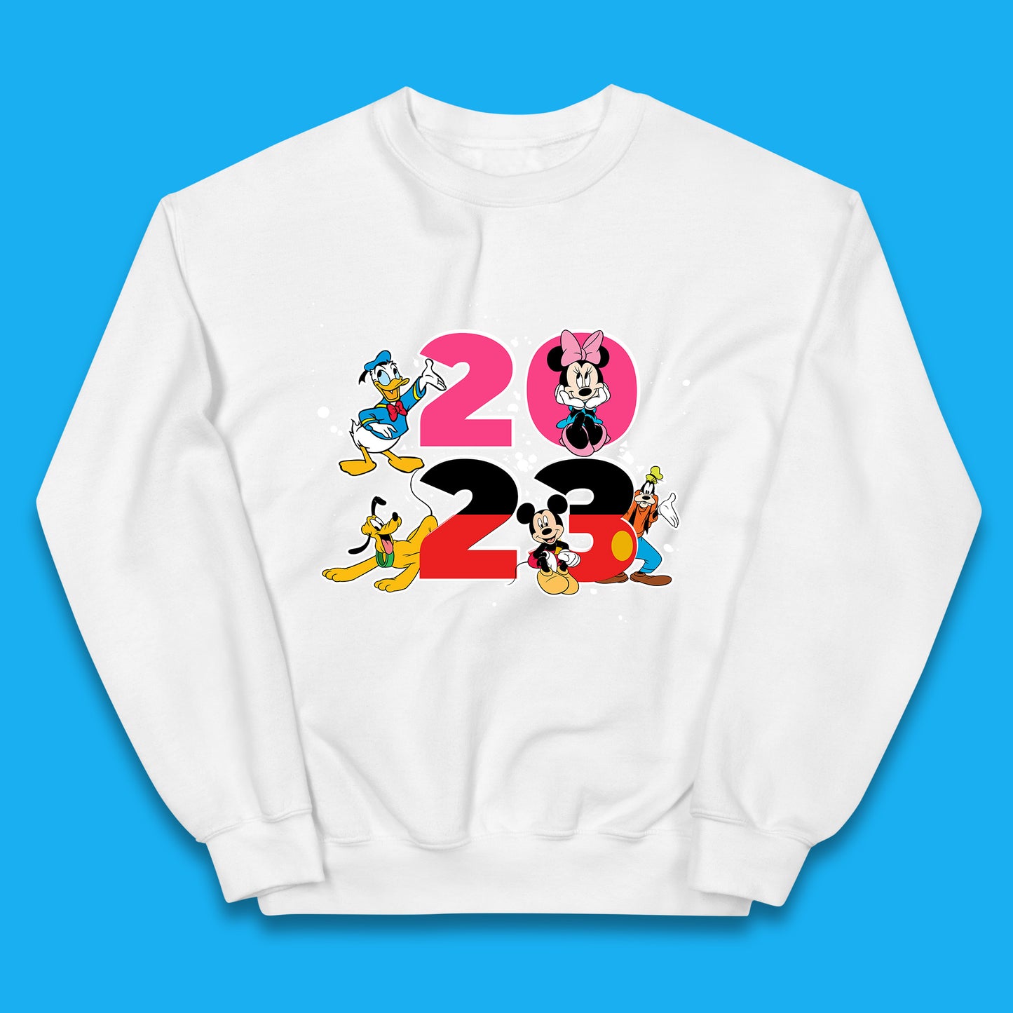 Disney Trip 2023 Disney Club Mickey Mouse Minnie Mouse Donald Duck Pluto Goofy Cartoon Characters Disney Vacation Kids Jumper