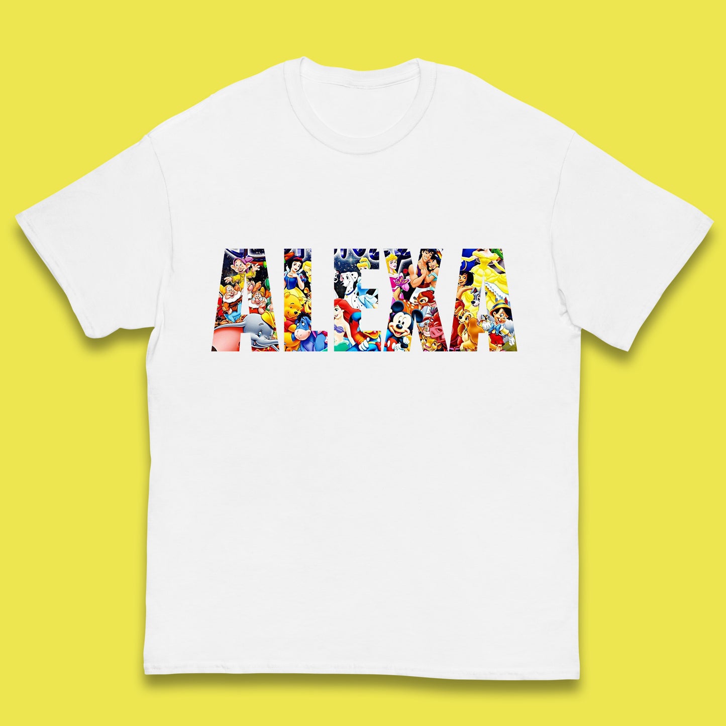 Personalised All Disney Fictional Characters Disney Family Animated Cartoons Movies Characters Disney World Kids T Shirt