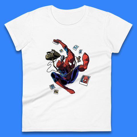 Spider-Man The Animated Series American Superhero Marvel Comics Action Adventure Science Fiction Womens Tee Top