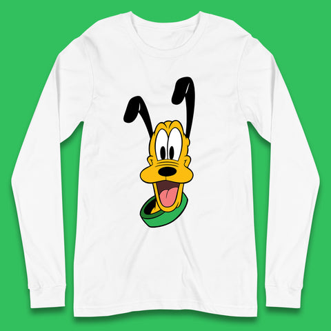 Disney Pluto Mickey Mouse's Pet Dog Cartoon Character Disney World Disneyland Trip Long Sleeve T Shirt