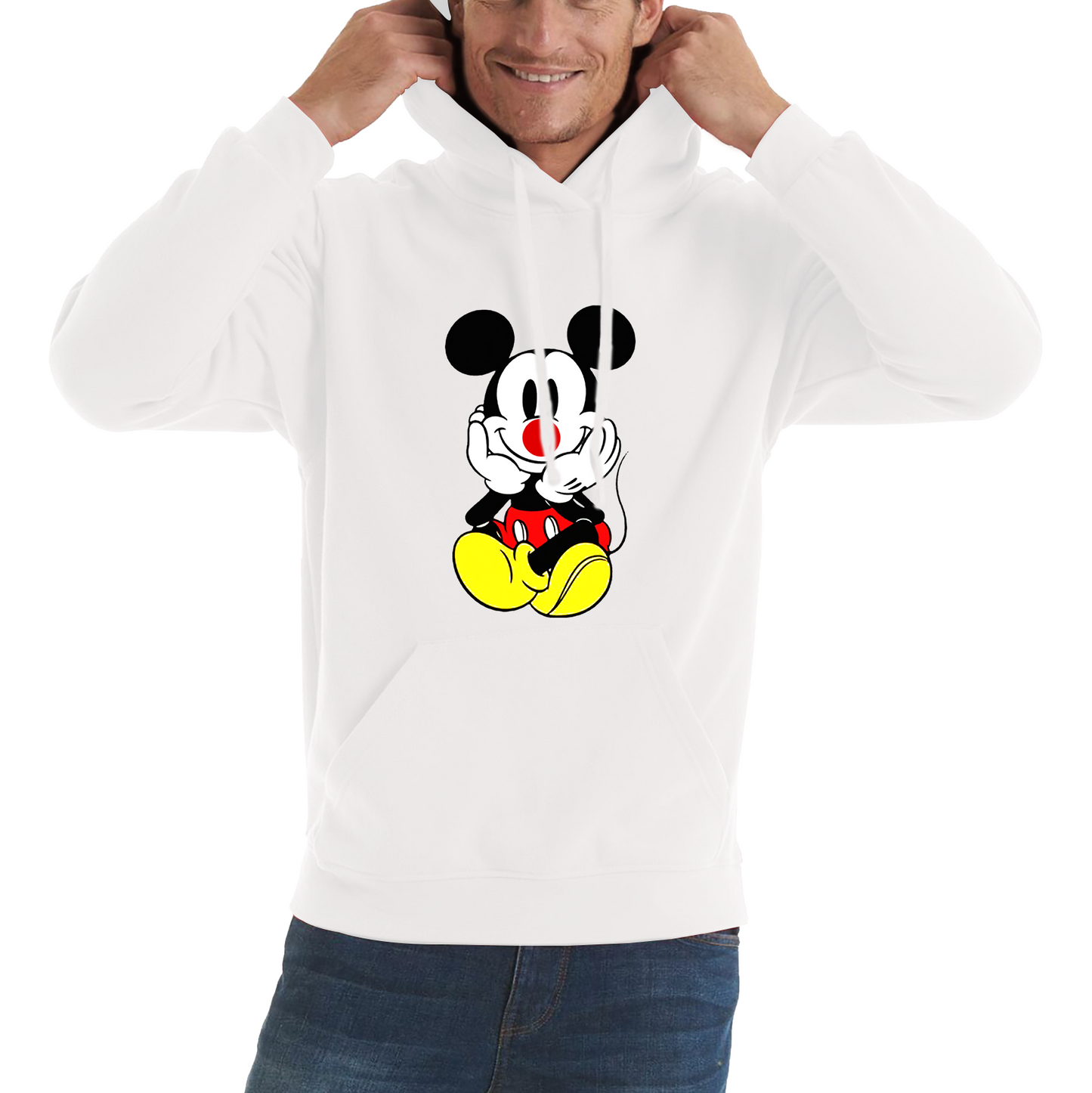 Mickey Mouse Red Nose Day Hoodie