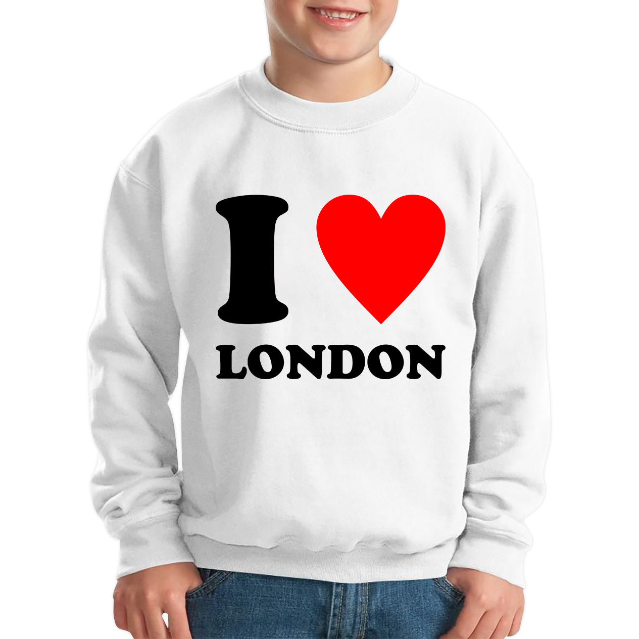 I Love London Capital of England Country Love Souvenir Great Britain Kids Jumper