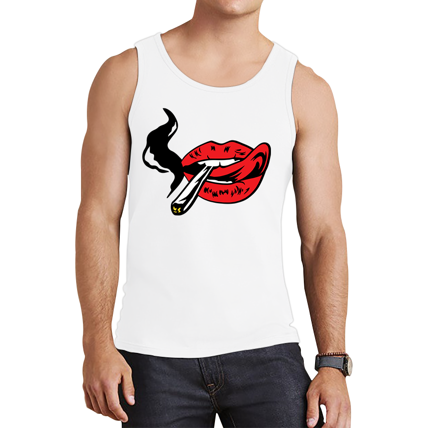 Sexy Lips Smoking Tank Top