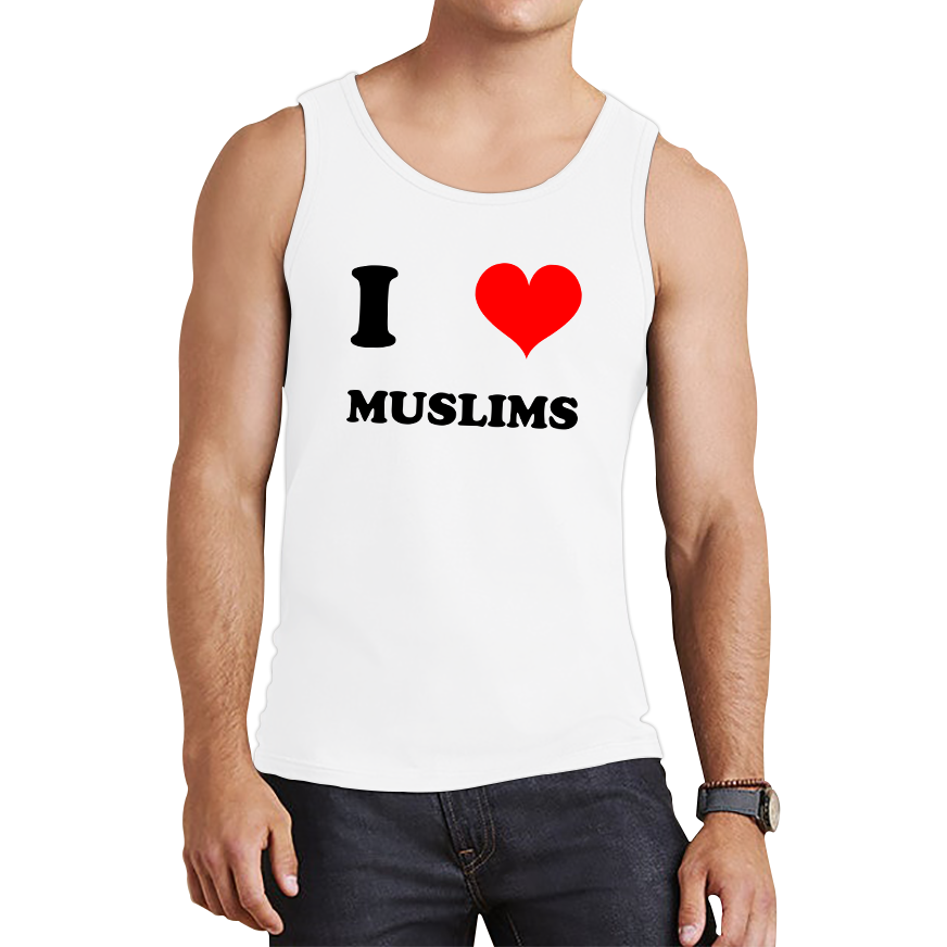 I Love Muslim Spiritual Islamic Religious Muslim Religion Tank Top