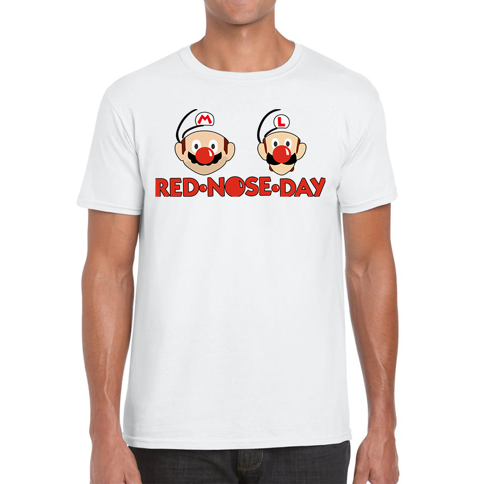 Super Mario Bros Red Nose Day T Shirt