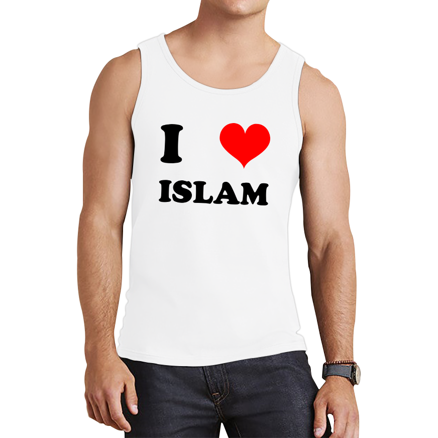 I Love Islam Spiritual Islamic Religious Muslim Religion Tank Top