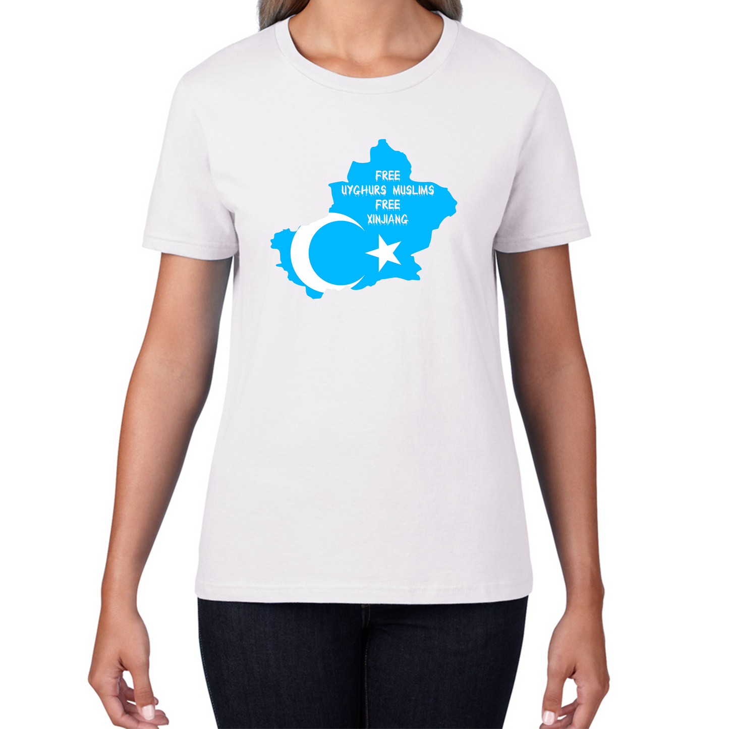 Free Uyghurs Muslims Free Xinjiang Freedom For Uyghurs Turkestan T Shirt