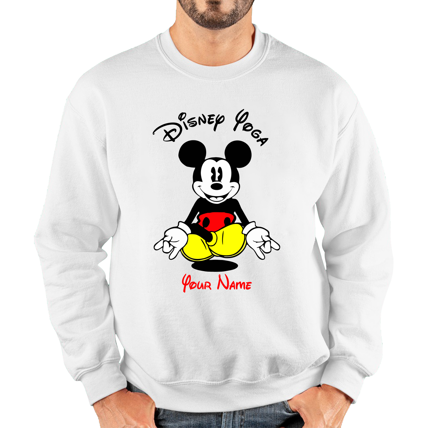 Personalised Disney Mickey Mouse Yoga Sweatshirt