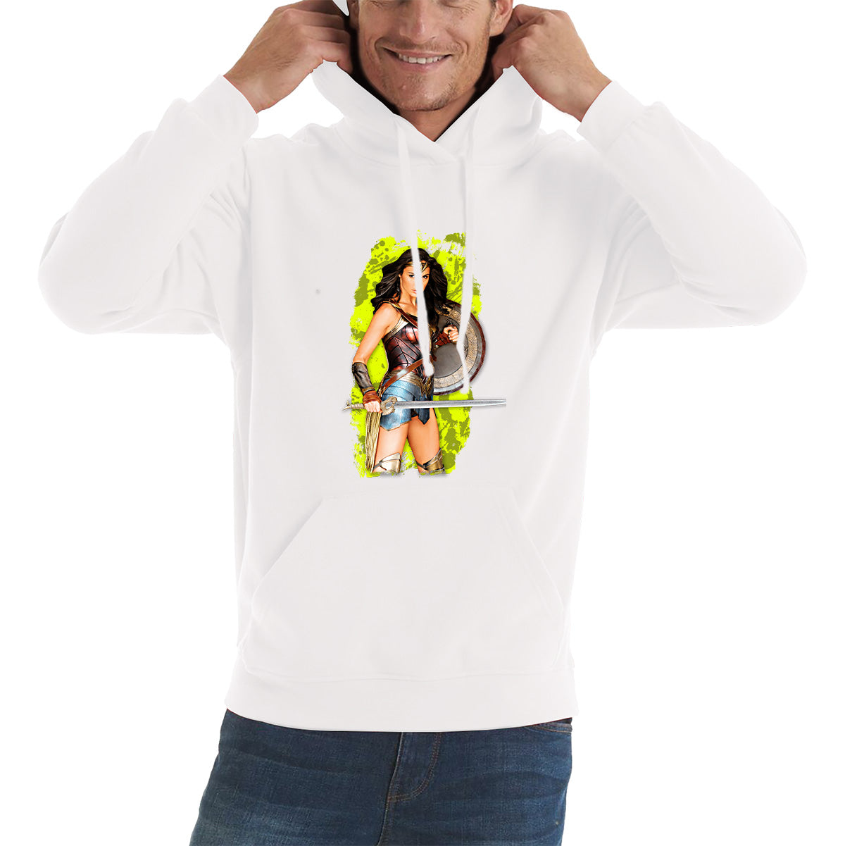 Gal Gadot Wonder Woman Shield Comic Book Character Wonder Girl Superhero Unisex Hoodie