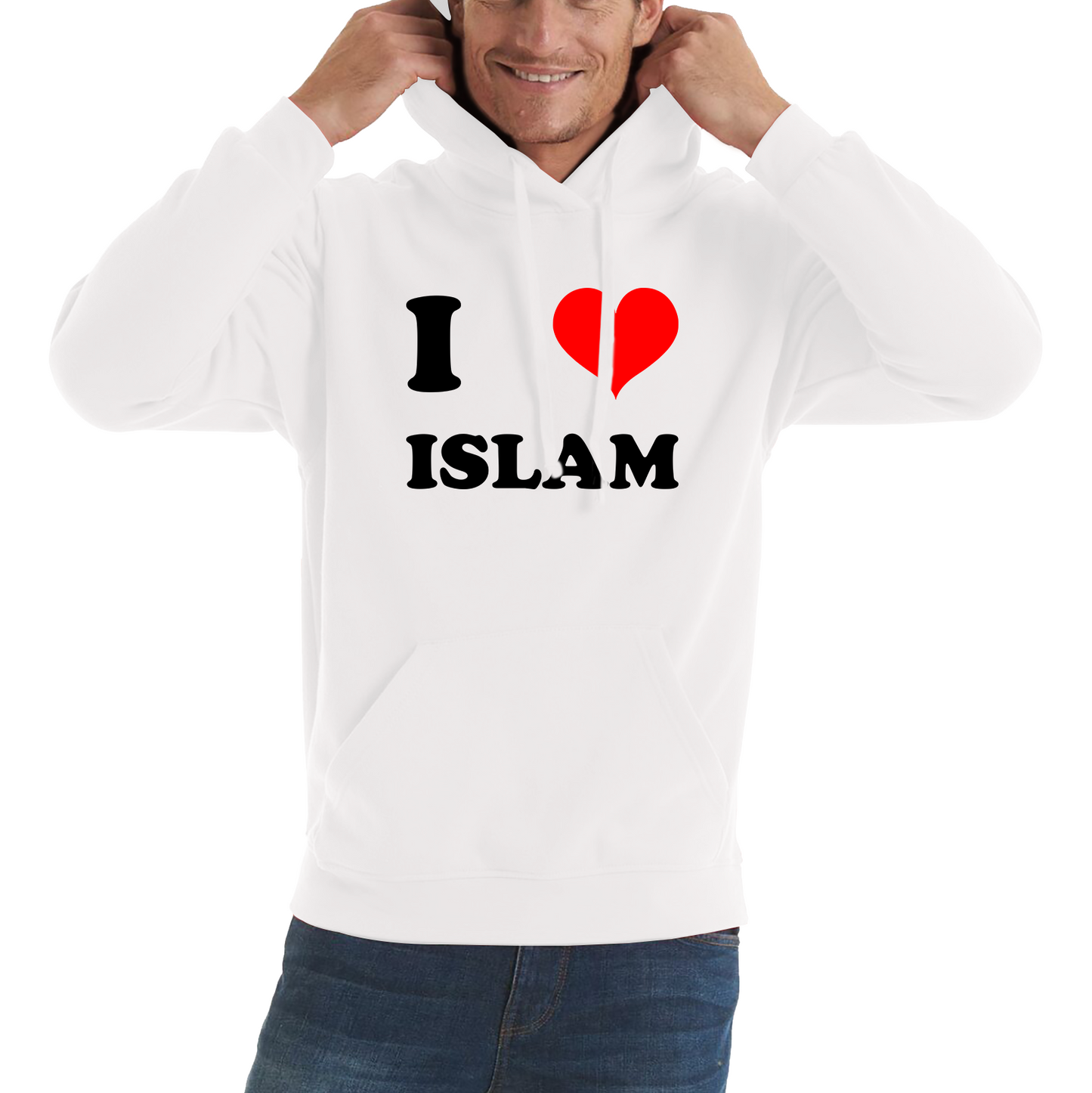 I Love Islam Spiritual Islamic Religious Muslim Religion Unisex Hoodie