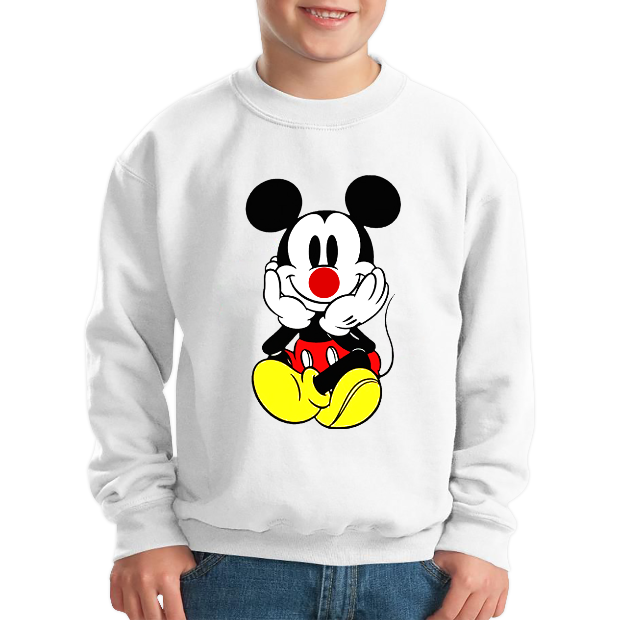 Mickey Mouse Red Nose Day Sweatshirt