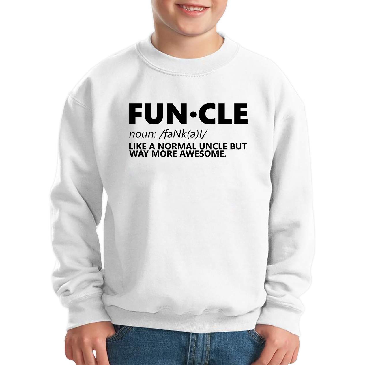 FUNCLE Definition Like A Normal Uncle But Way More Awesome Funny Kids Jumper