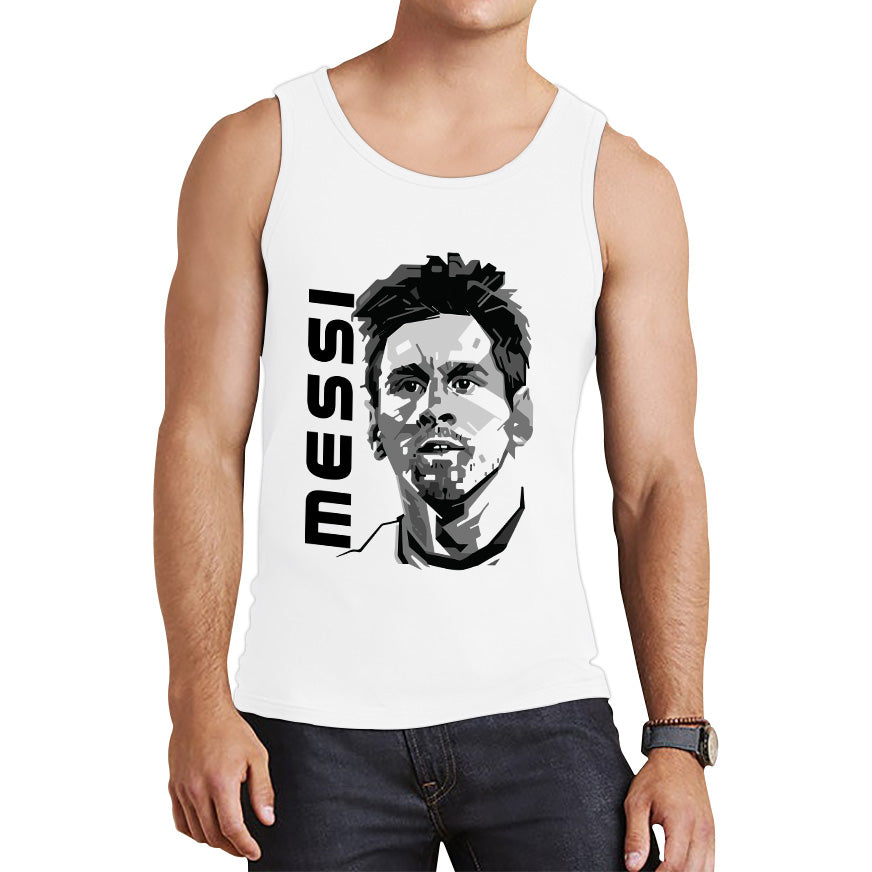 Football Player Retro Style Portrait Soccer Goat Argentine Professional Footballer Sports Champion Tank Top