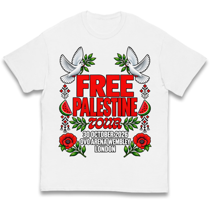 Macklemore and Friends Free Palestine Tour London 2026 Kids T-Shirt