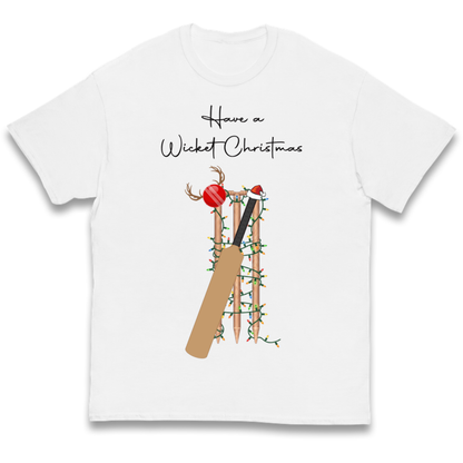 Cricket Bat Graphic Christmas Kids T-Shirt
